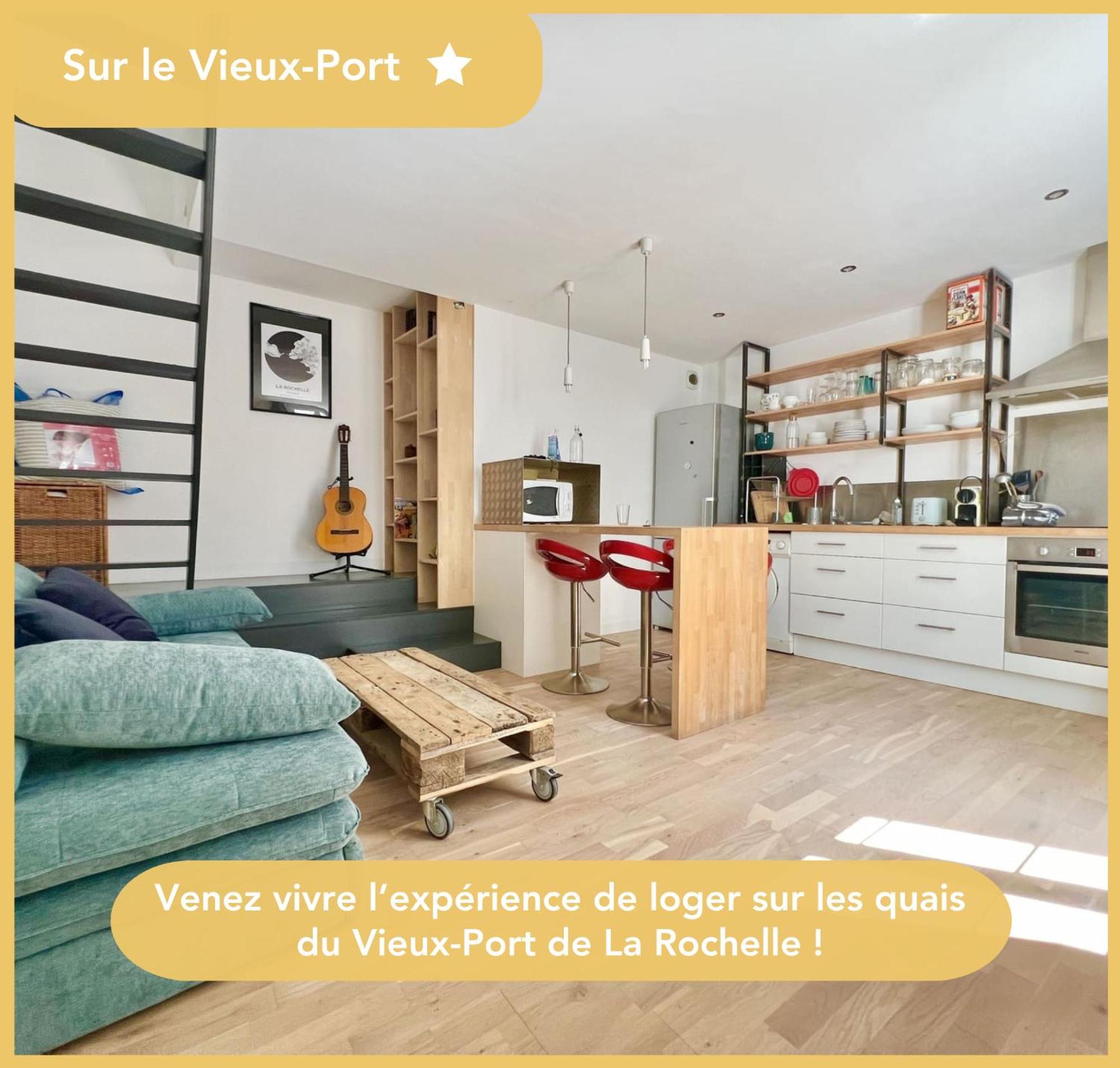 Appartement Sur Le Port - Duplex Cosy & Moderne Face Au Port - Wifi Gratuite - Parfaitement Equipe لا روشيل المظهر الخارجي الصورة